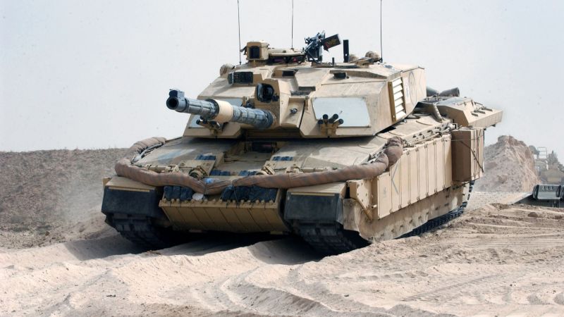 Challenger 2, FV4034, MBT, tank, British Army, United Kingdom, armoured, desert (horizontal)