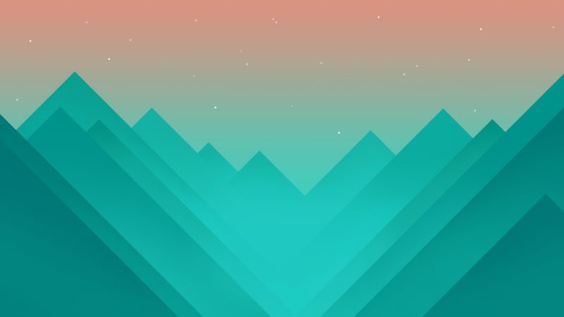flat, polygons, 4k, 5k, mountains, iphone wallpaper, android wallpaper, abstract (horizontal)