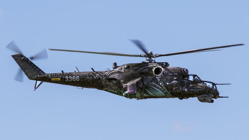 MI-24, fighter helicopter (horizontal)