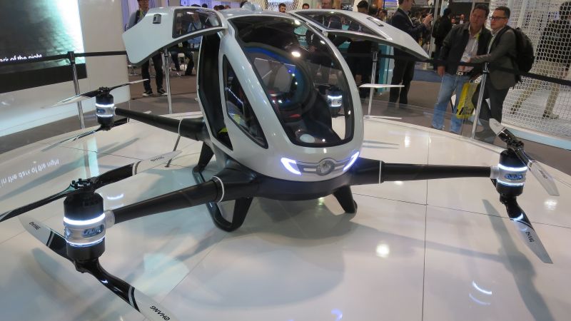 Ehang 184, aerial vehicle, best drones, review (horizontal)