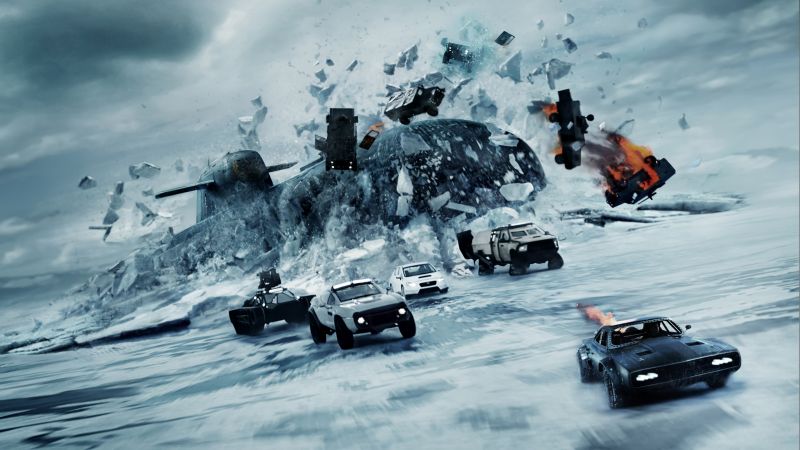 The Fate of the Furious, racing cars, best movies (horizontal)