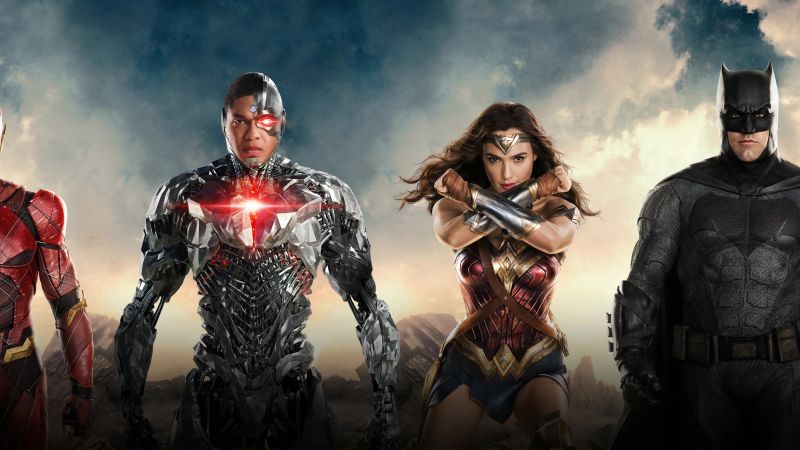 Justice League, Wonder Woman, Batman, The Flash, 6k (horizontal)
