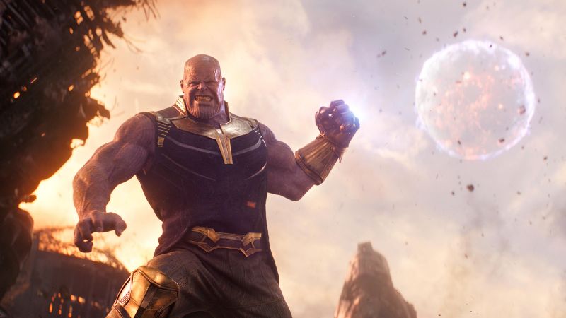 Avengers: Infinity War, Thanos, Josh Brolin, 4k (horizontal)