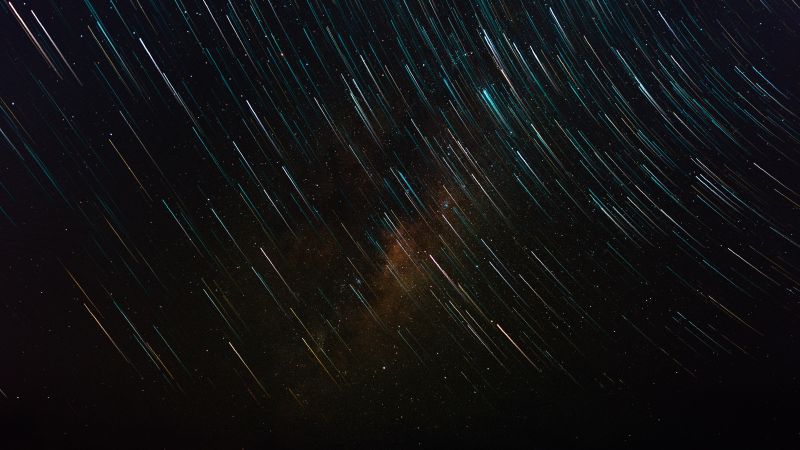 Stars, star trail, galaxy, sky, 4K, 6K (horizontal)