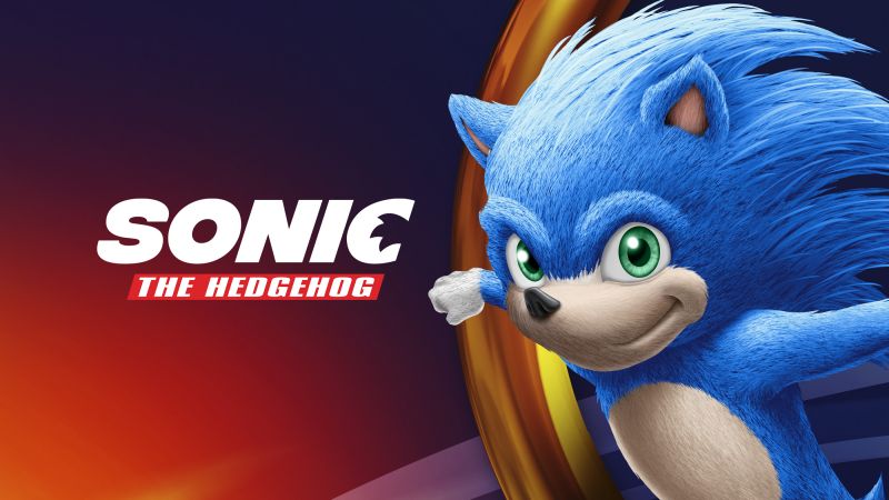 Sonic the Hedgehog, poster, HD (horizontal)