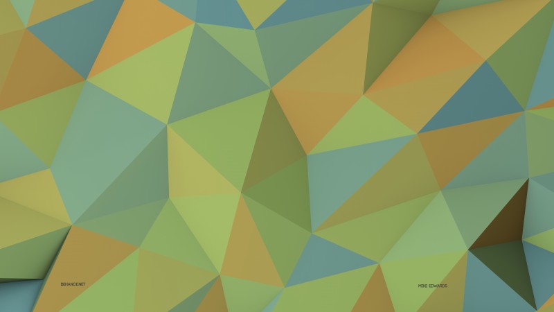 polygon, 4k, 5k wallpaper, 8k, green, yellow, background, pattern (horizontal)