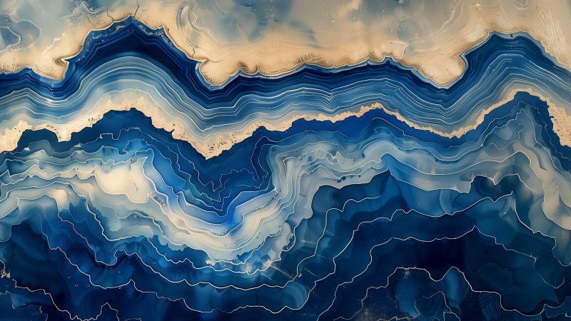 marble, blue (horizontal)