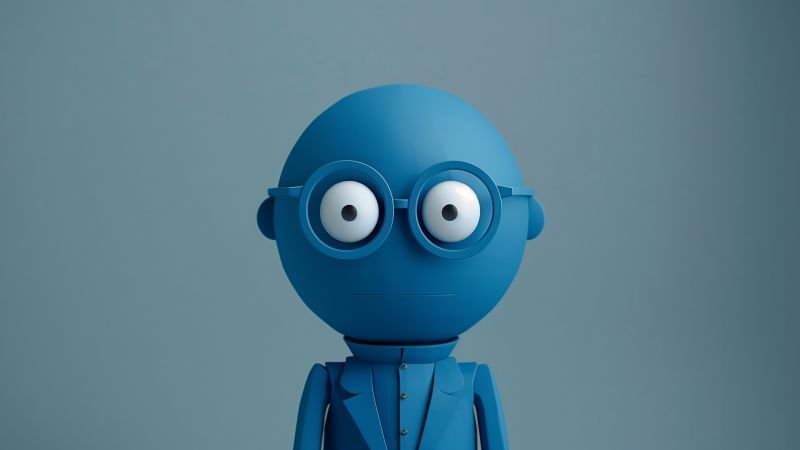 human, blue, user avatar (horizontal)