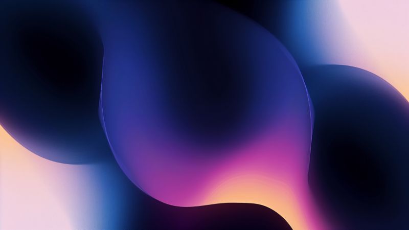 iPhone 16, waves, violet (horizontal)