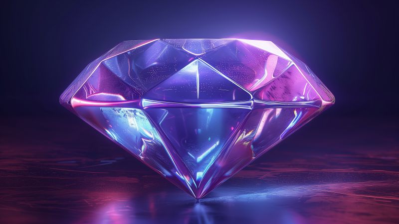 diamond, violet (horizontal)