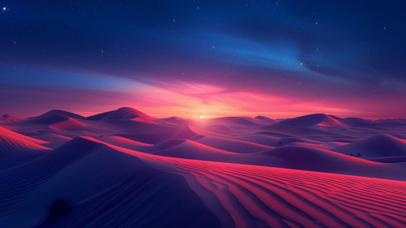 desert, sunset (horizontal)