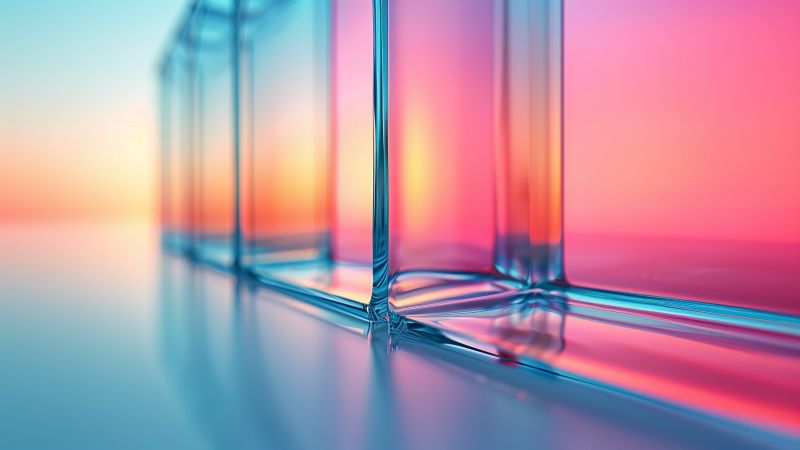 glass, pink, sunset (horizontal)