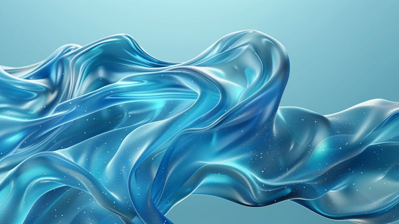 waves, blue (horizontal)