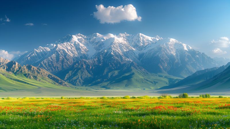 mountains, meadows (horizontal)