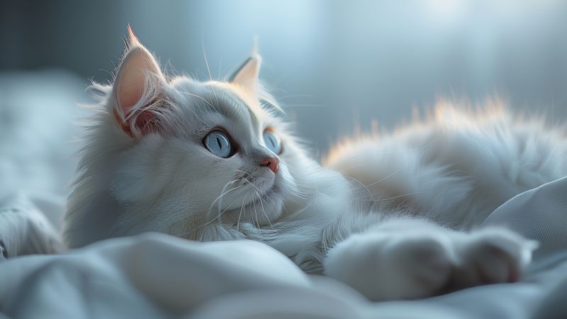 cat, white, user avatar (horizontal)