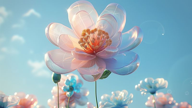 flower, white (horizontal)
