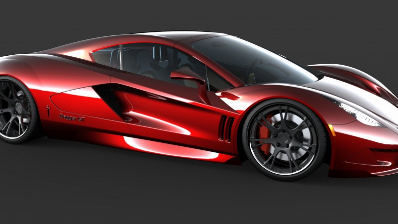 Transtar Dagger GT, supercar, sports car, luxury cars, review, test drive, Top Gear, side, red (horizontal)
