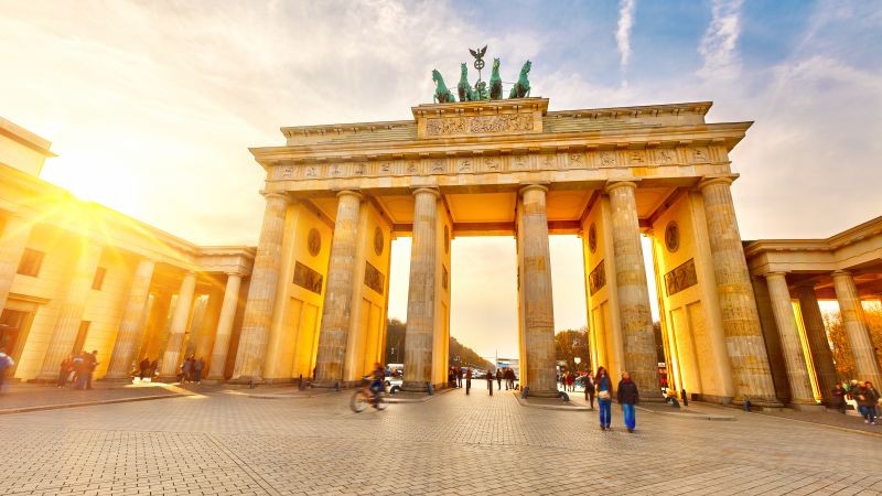 Brandenburg Gate, Berlin, Germany, Tourism, Travel (horizontal)