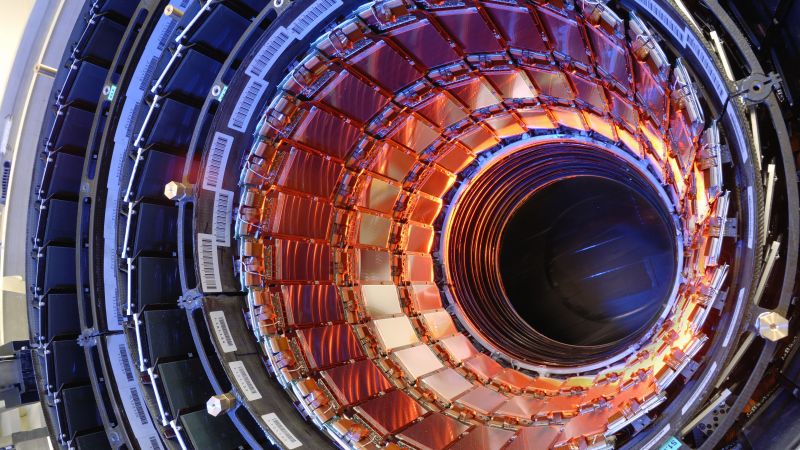 LHC, Large Hadron Collider, CERN. (horizontal)