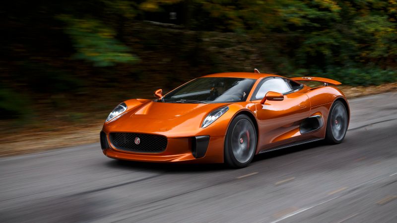 Jaguar C-X75, 007 Spectre, james bond, orange, spectre (horizontal)