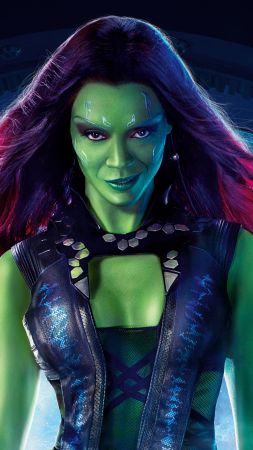 Guardians of the Galaxy Vol 2, Gamora, raccoon, Zoe Saldaña, best movies (vertical)