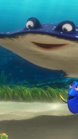 Finding Dory, nemo, ramp, fish, Pixar, animation (vertical)