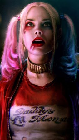 Harley quinn, Suicide Squad, art, Margot Robbie, Best Movies of 2016 (vertical)