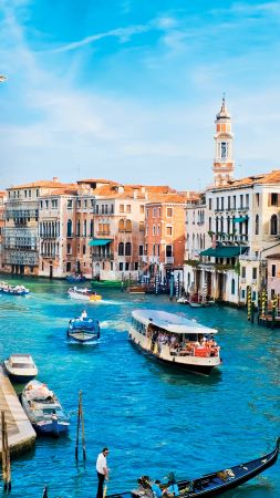 Grand Canal, Venice, Italy, Europe, travel, tourism (vertical)