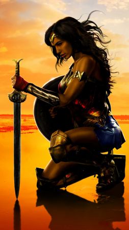Wonder Woman, 4k, Gal Gadot (vertical)