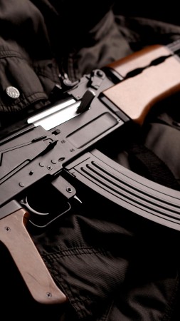 AK-74, Kalashnikov, AK-47, assault rifle, Russia, USSR, modern, weapon (vertical)