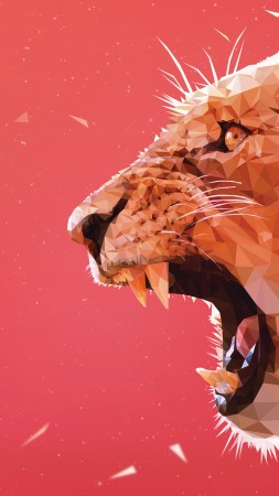 lion, art, 5k (vertical)