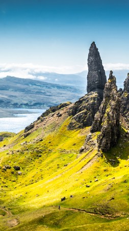 Isle of Skye, Scotland, Europe, nature, travel, 8k (vertical)