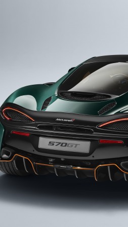 McLaren 570GT, XP Green, cars 2017, 4k (vertical)