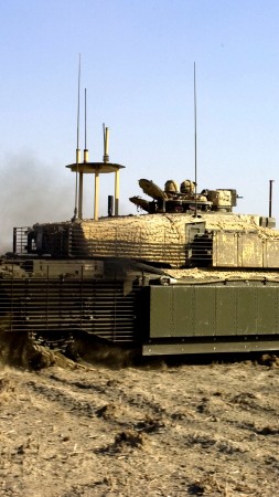 Challenger 2, FV4034, MBT, tank, British Army, United Kingdom, armoured, desert (vertical)