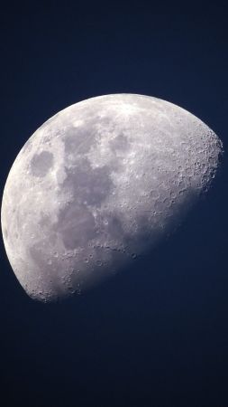 moon, planet, 4k (vertical)