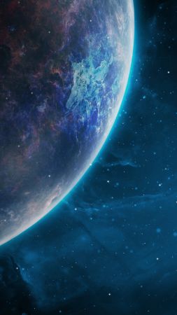 space, galaxy, planet, 4k (vertical)
