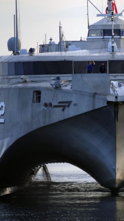 HSV-2 Swift, catamaran, U.S. Navy, High Speed Vessel, USAV, U.S. Army, sea (vertical)