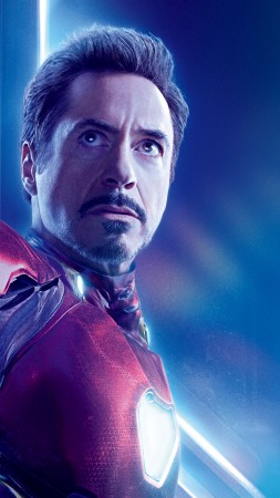 Avengers: Infinity War, Robert Downey Jr., Iron Man, Tony Stark, 8k (vertical)