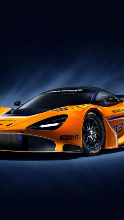 McLaren 720S GT3, supercar, 2019 Cars, 4K (vertical)