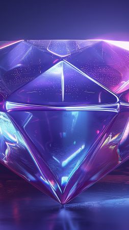 diamond, violet (vertical)