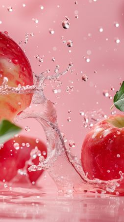 apple, water (vertical)