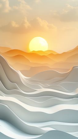 waves, white, sunset (vertical)