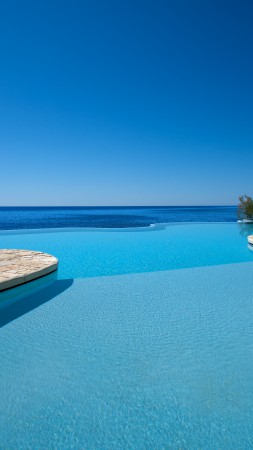 Costa dei Fiori, Sardinia, Italy, The best hotel pools 2017, tourism, travel, resort, vacation, pool, sea, sky, blue (vertical)
