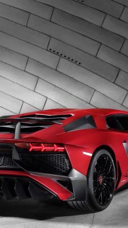 Lamborghini Aventador LP 750, Superveloce, coupe, red (vertical)