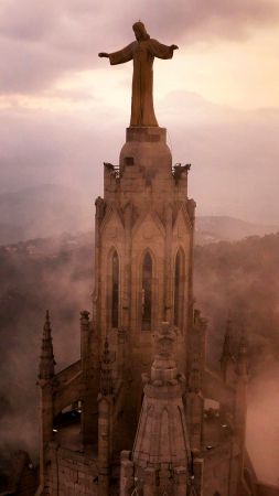 Church of the Sacred Heart of Jesus, Barcelona, Spain, Tourism, Travel (vertical)