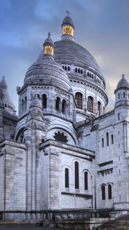 Paris, France, Montmartre, basilique, travel, tourism (vertical)