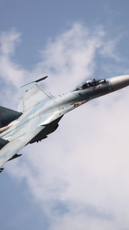 Su-27, fighter (vertical)
