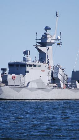Hms Stockholm, corvette, Swedish Navy (vertical)