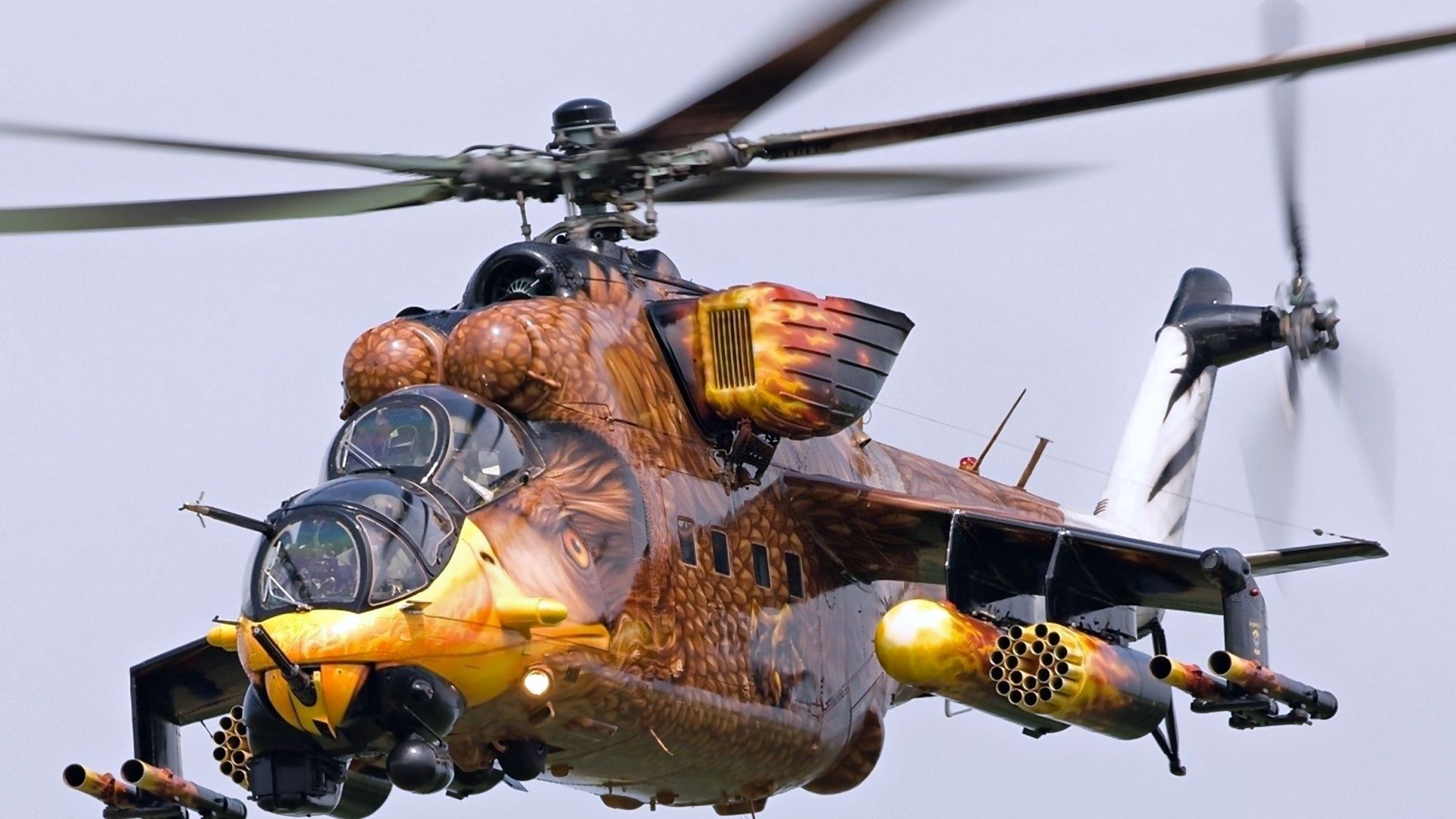MI-24, fighter helicopter (horizontal)