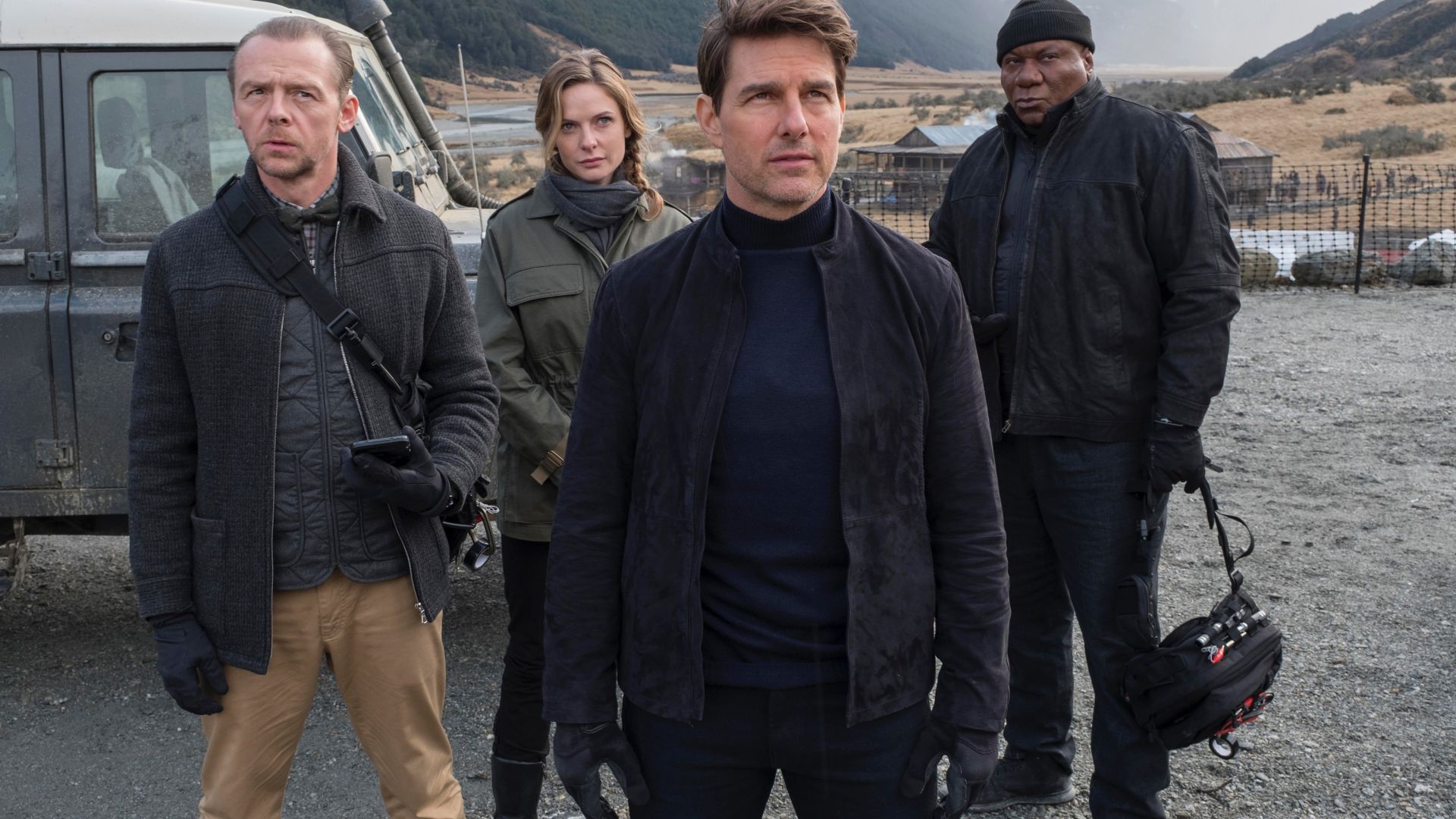 Mission: Impossible - Fallout, Tom Cruise, Ving Rhames, Rebecca Ferguson, Simon Pegg, 4k (horizontal)